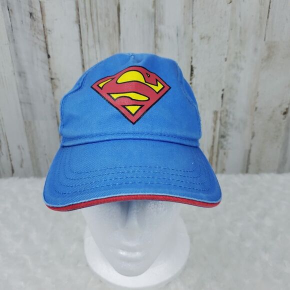 Superman Velcro Cap Blue Size Junior - Picture 1 of 9